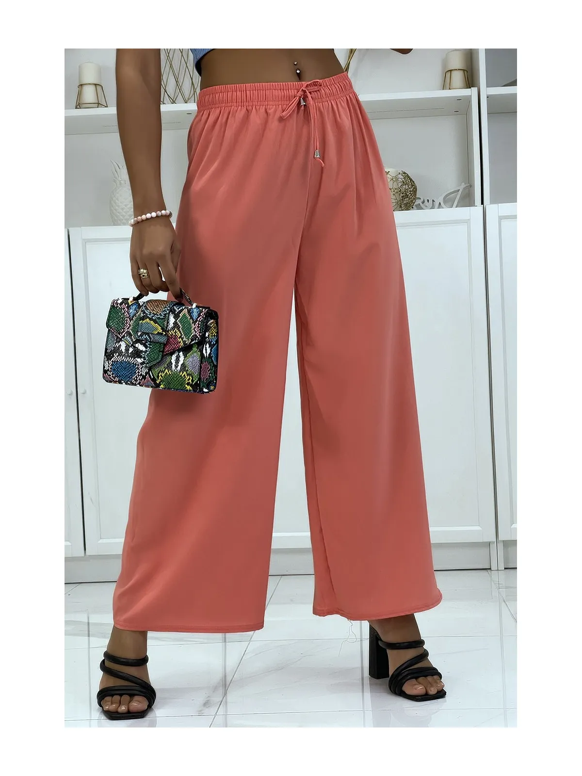 Pantalon palazzo corail très agréable à porter