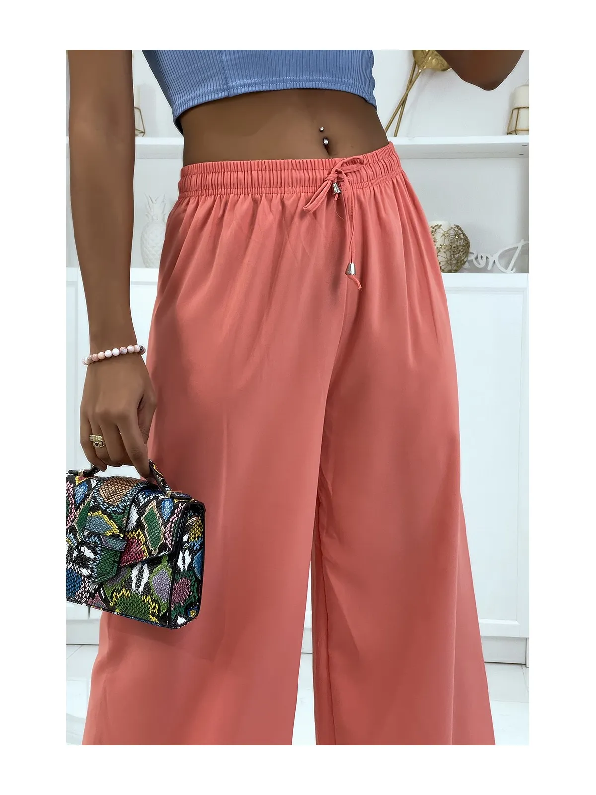 Pantalon palazzo corail très agréable à porter