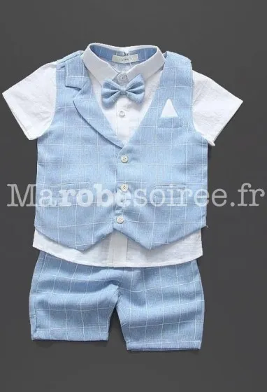 Paul - Tenue garçon mariage en lin - réf 263