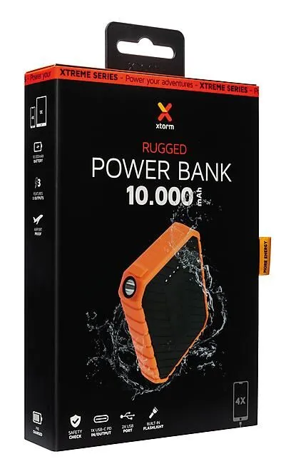 POWERBANK RUGGED 10000 mAH IP 65