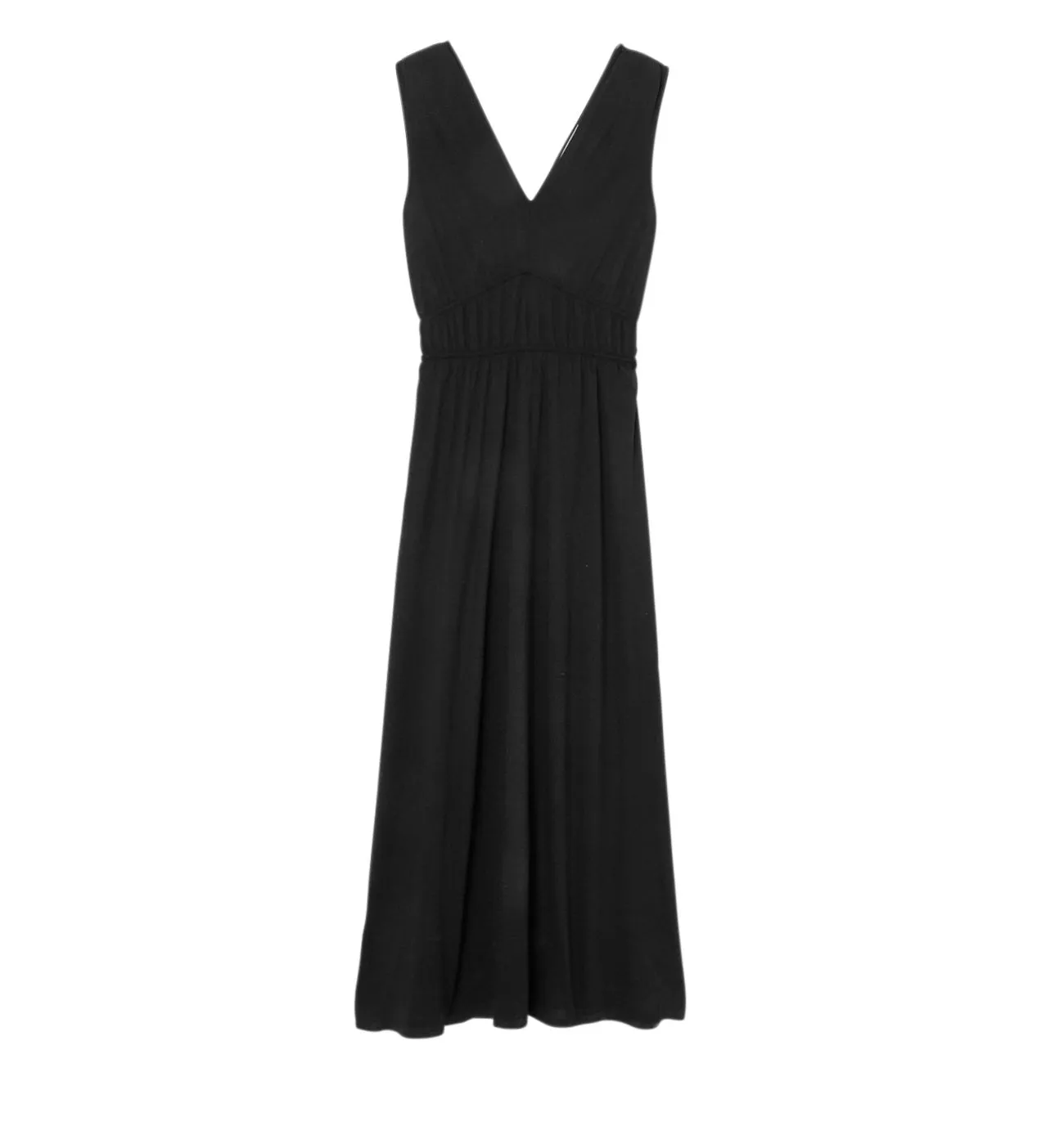 Robe longue en jersey Femme - Noir