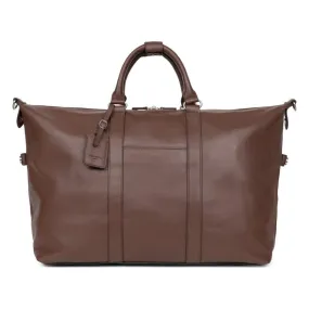 Sac de voyage Cuir CONFORT Chocolat Quin Hexagona - Sac de voyage Homme sur MenCorner