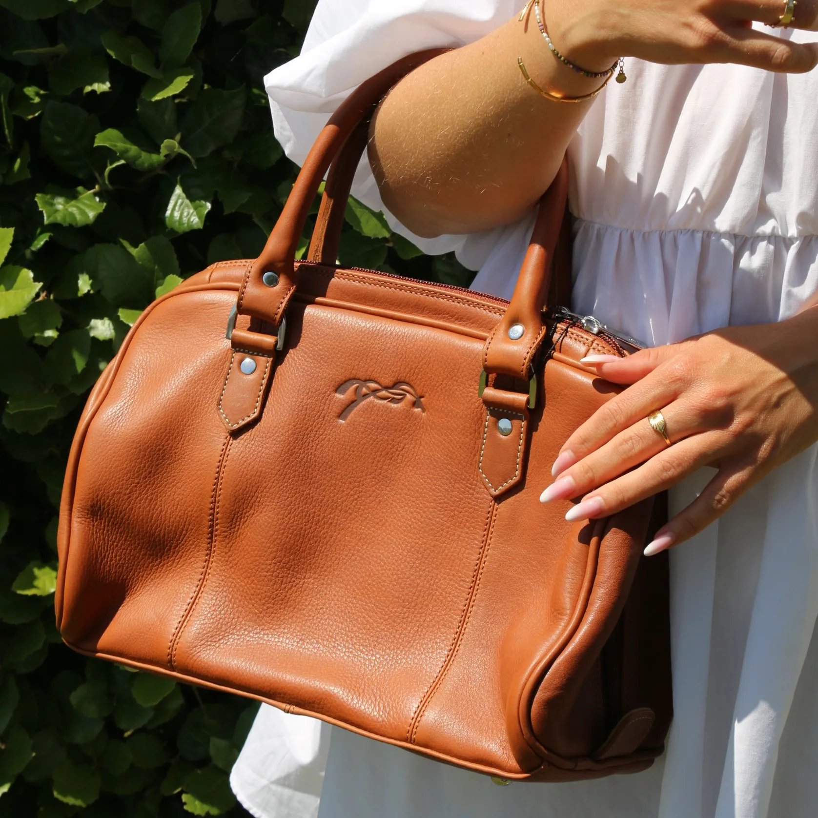 Sac à main en cuir Pénélope Etretat