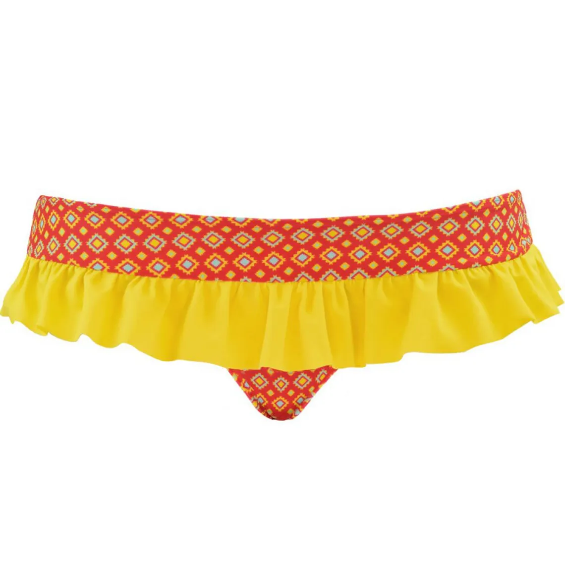 Slip de bain - Rouge en nylon | 3 Suisses