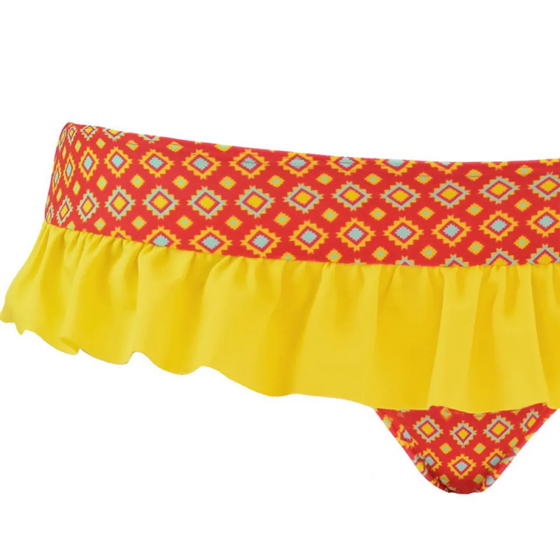 Slip de bain - Rouge en nylon | 3 Suisses