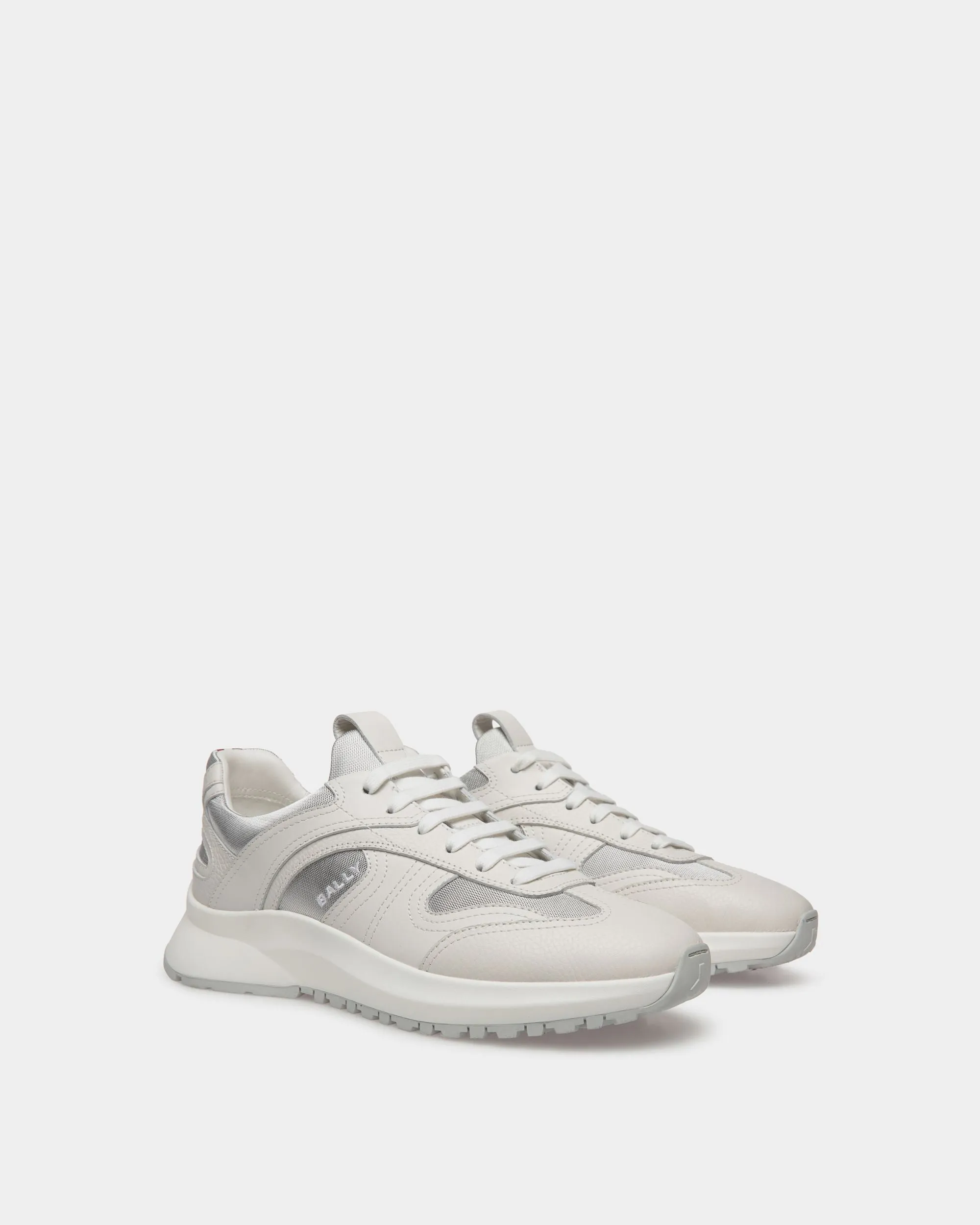 Sneaker Outline En Cuir Et Nylon Blancs