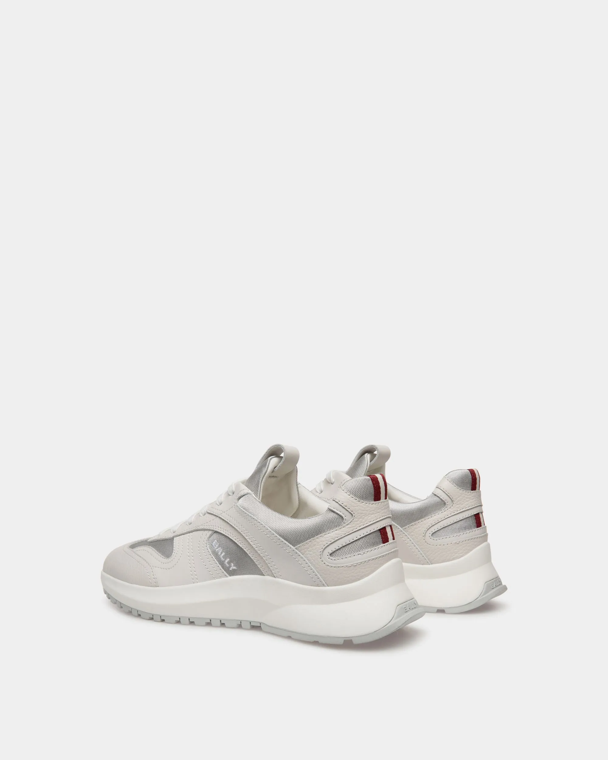 Sneaker Outline En Cuir Et Nylon Blancs