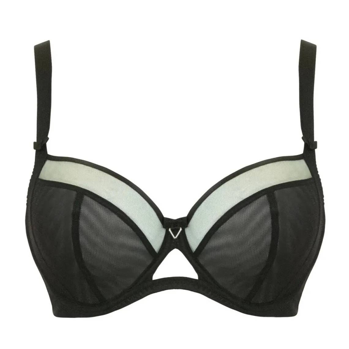 Soutien-gorge balconnet noir en nylon | 3 Suisses