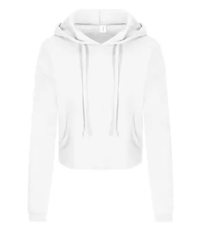 Sweat court à capuche pour femme - JH016 - blanc