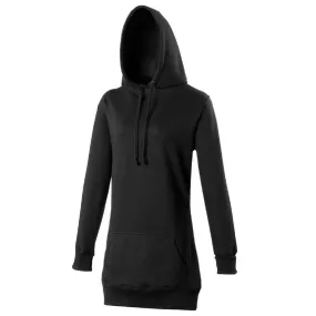 Sweat long à capuche pour femme - JH005 - noir 