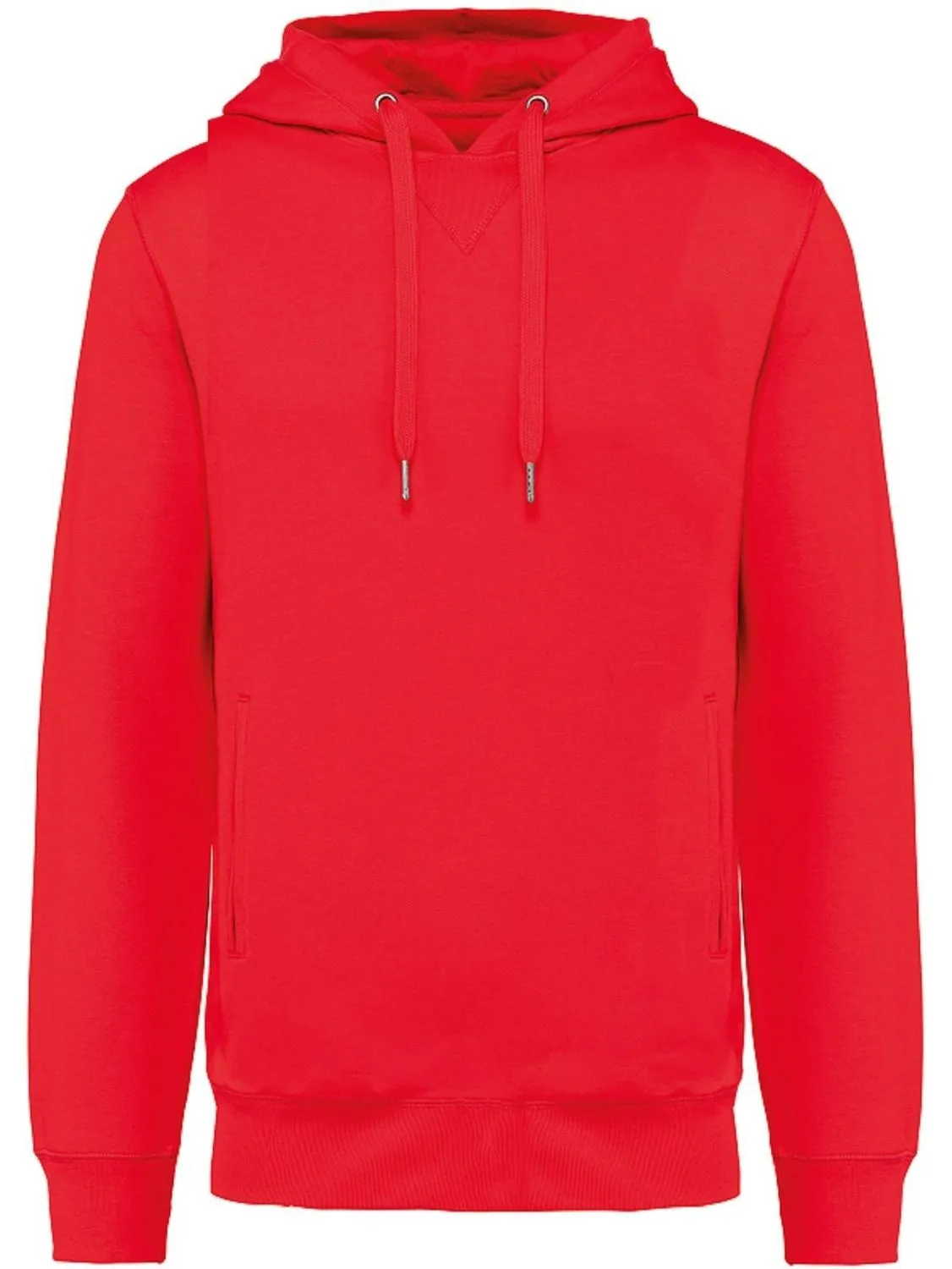 Sweat shirt à capuche coton bio - Mixte - K4009 - rouge 