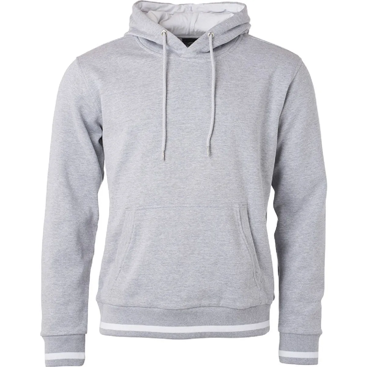 Sweat shirt à capuche homme - JN778 - gris chiné 