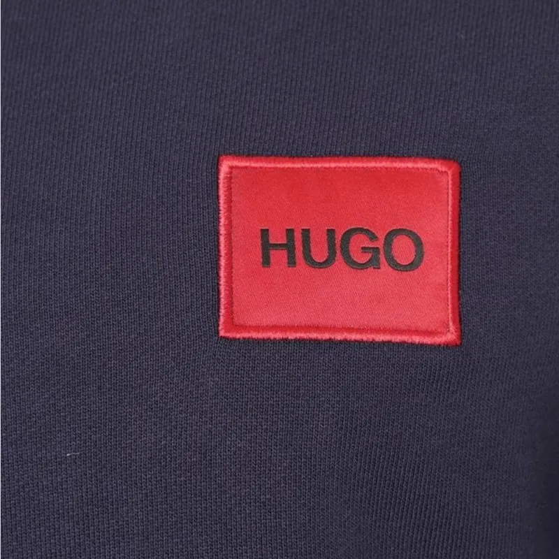 SWEAT ZIPPÉ BLEU MARINE À CAPUCHE HUGO DAPLE204