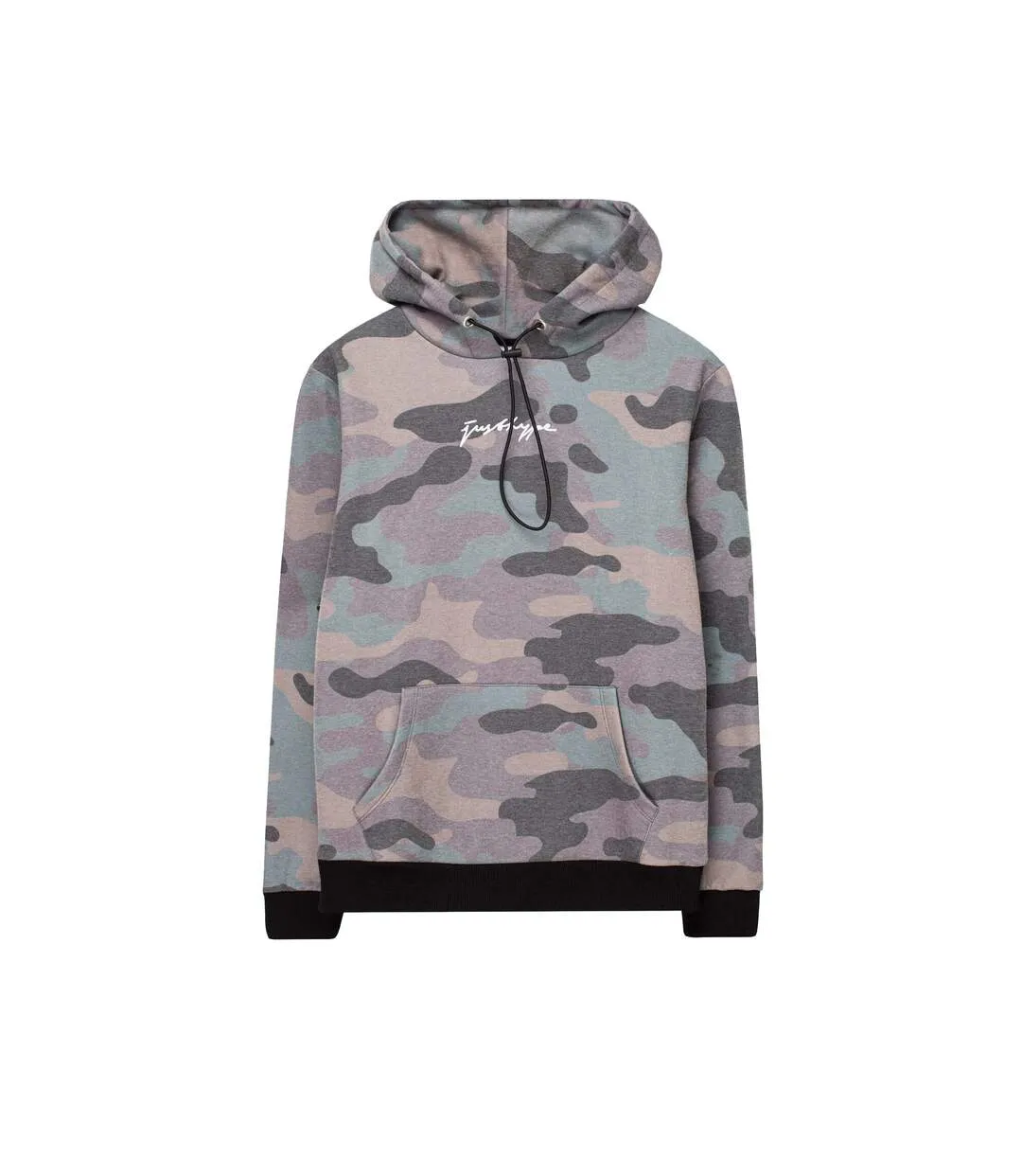 Sweat à capuche camo scribble homme kaki Hype