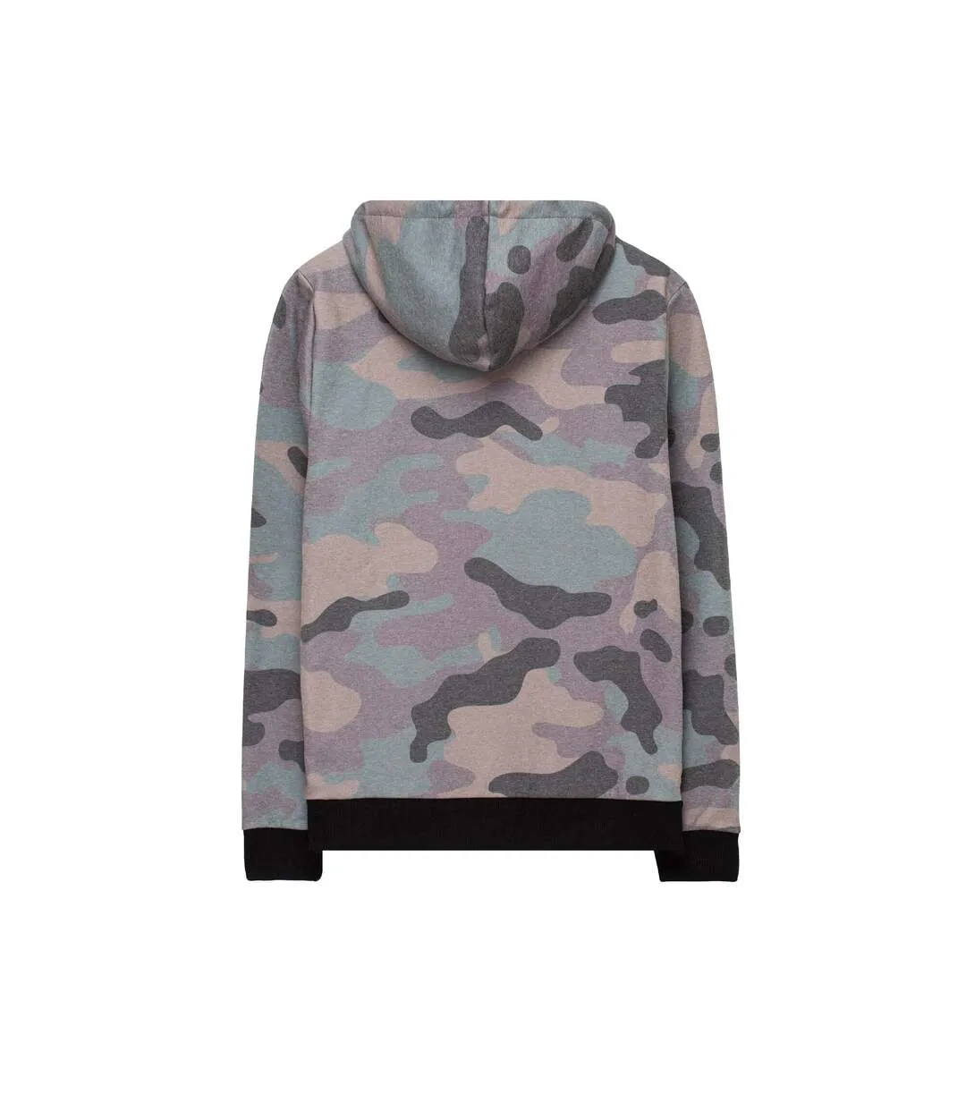 Sweat à capuche camo scribble homme kaki Hype