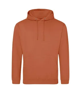 Sweat à capuche college adulte orange foncé Awdis