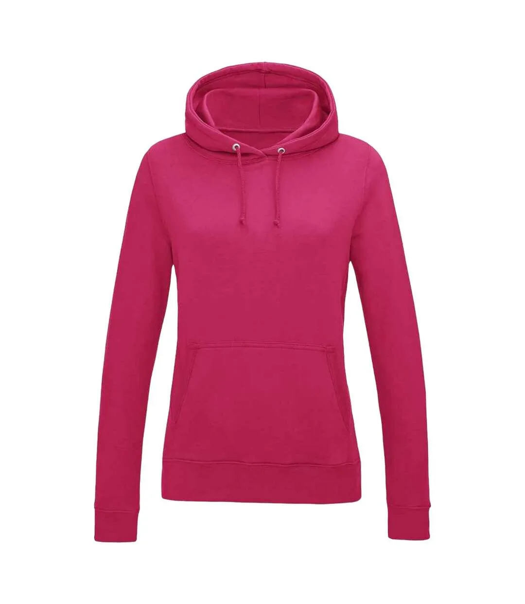 Sweat à capuche college femme rose vif Awdis