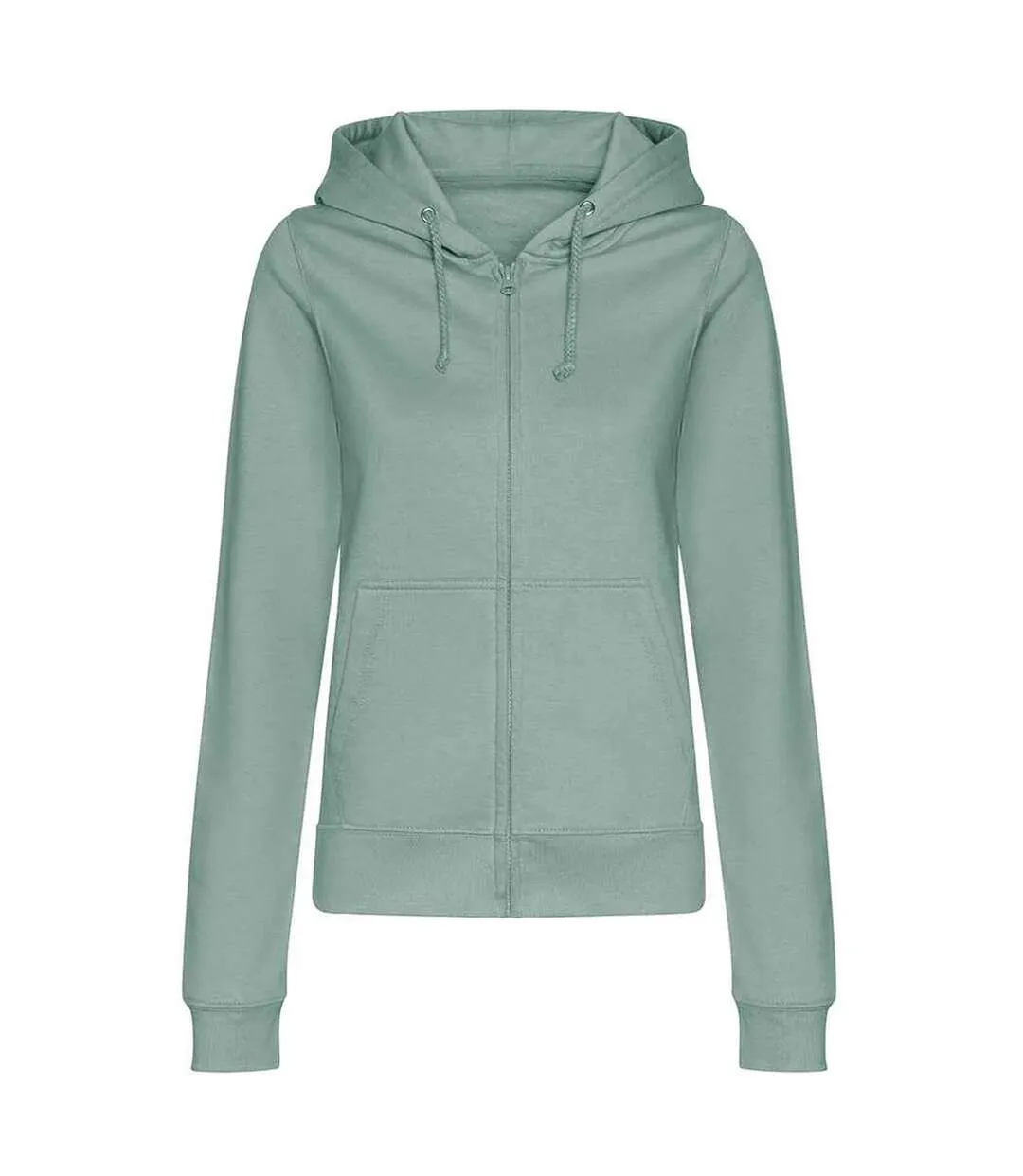 Sweat à capuche college femme vieux vert Awdis