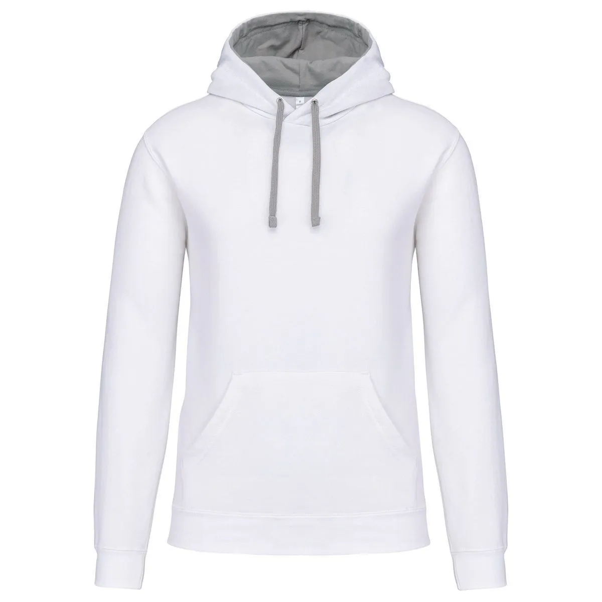 Sweat à capuche contrastée - Homme - K446 - blanc et gris 