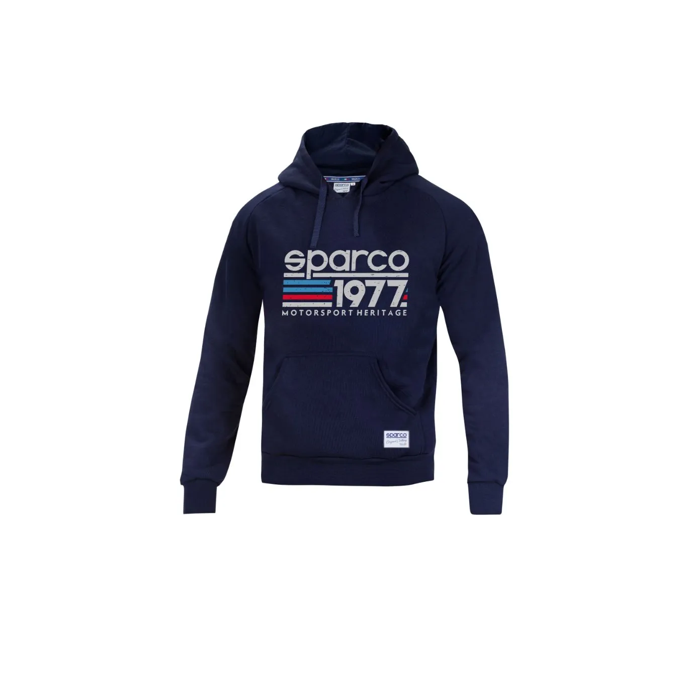 Sweat à capuche homme SPARCO 1977 bleu