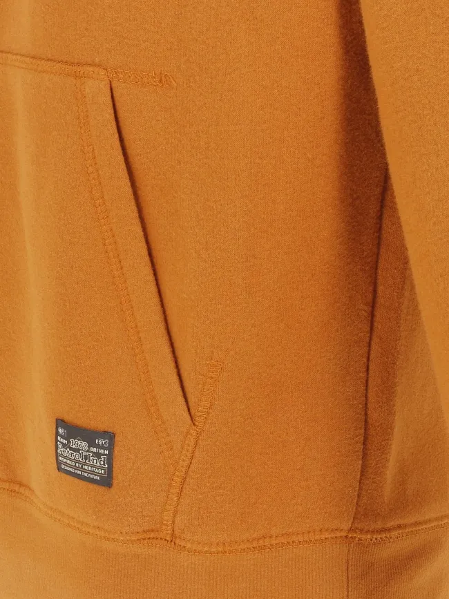 Sweat à capuche vintage orange homme - Petrol Industries | wimod