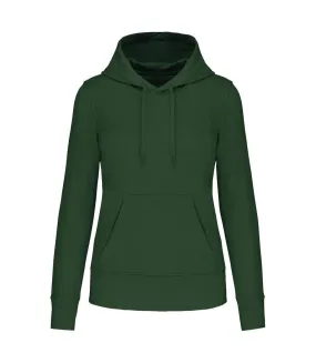 Sweat à capuche écoresponsable - Femme - K4028 - vert foncé