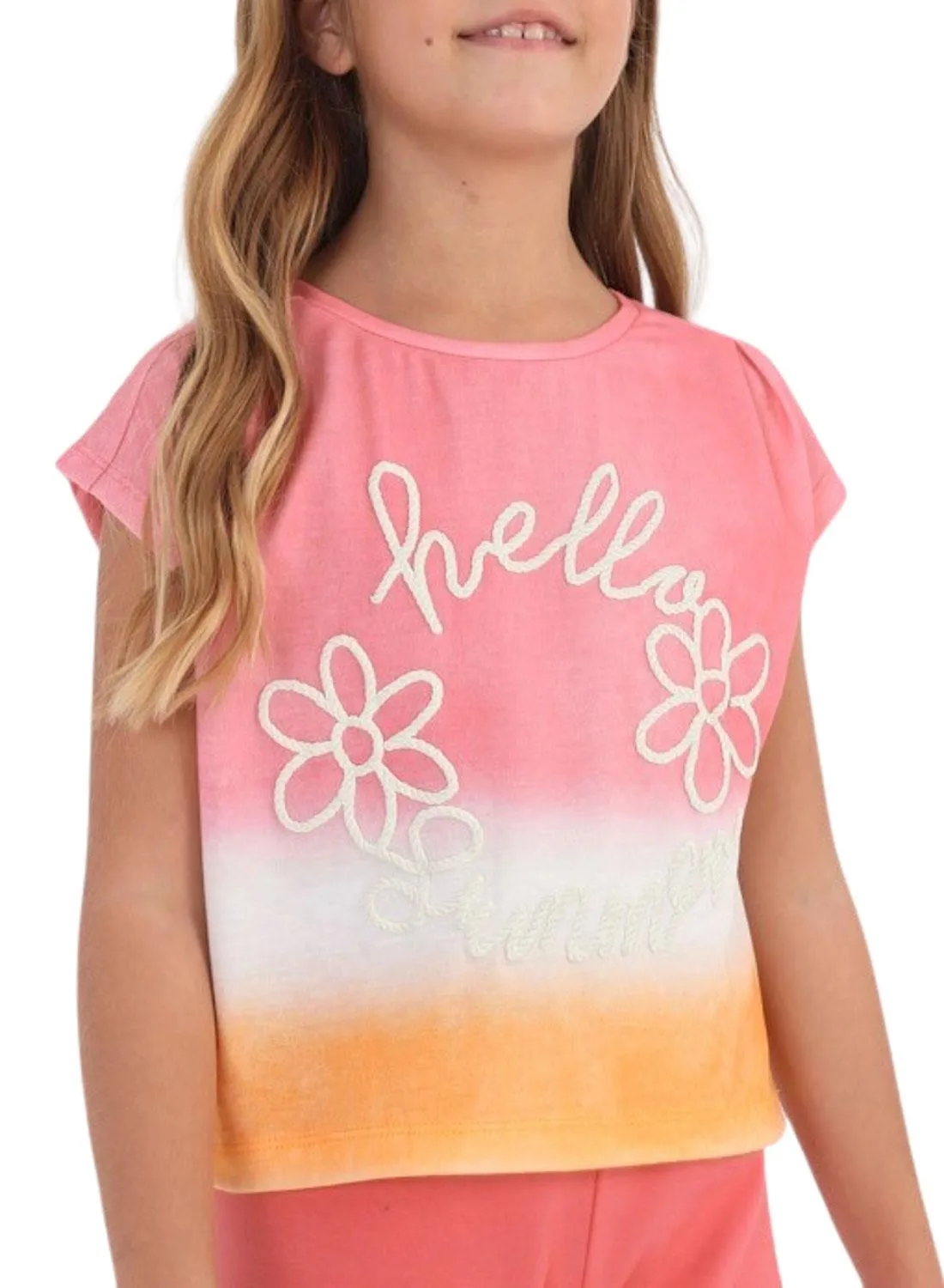 T-Shirt Mayoral Tie Dye Rose pour Fille