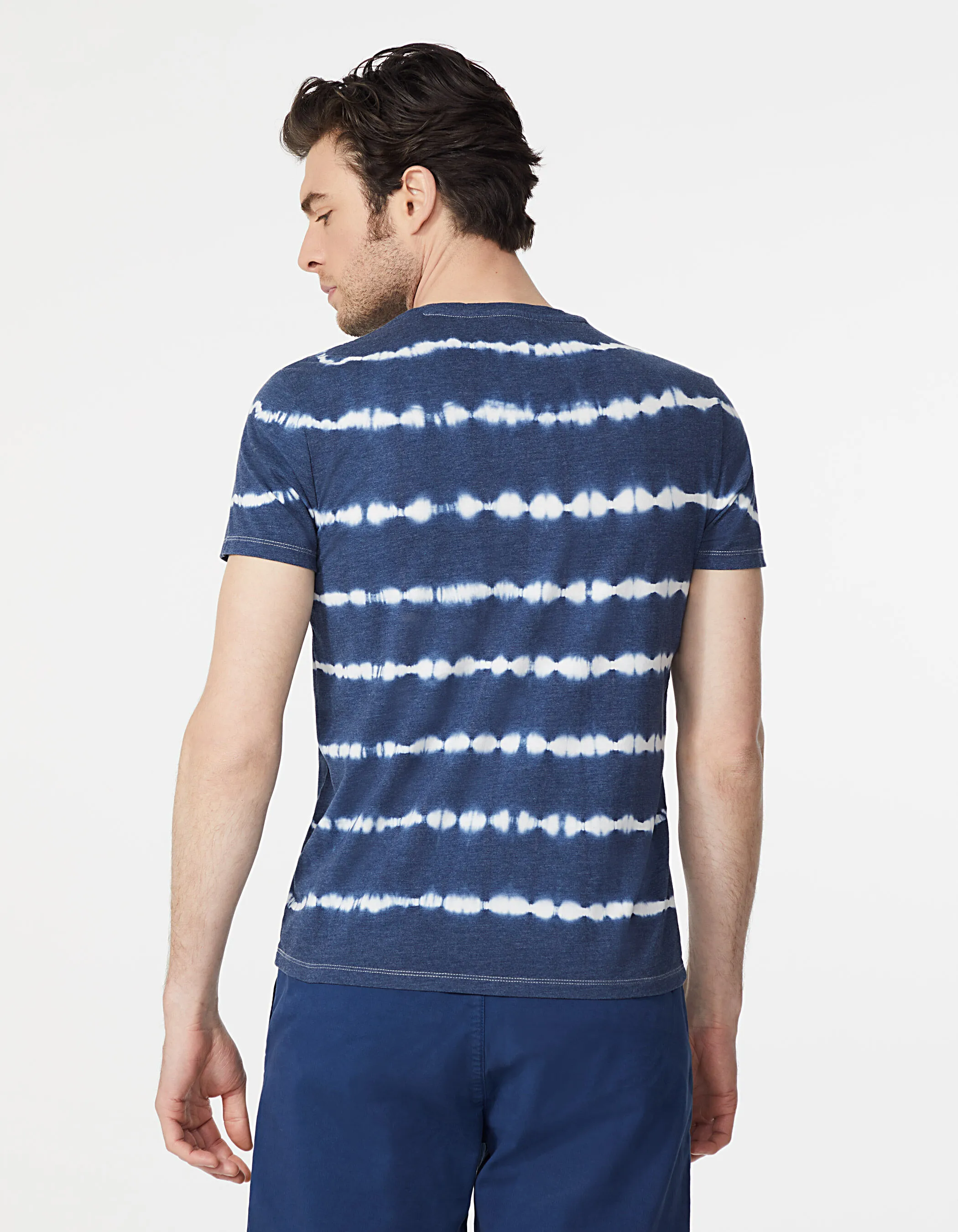 Tee-shirt indigo tie and dye Homme