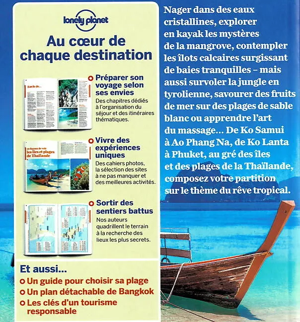 THAILANDE ILES ET PLAGES LONELY PLANET EN FRANCAIS