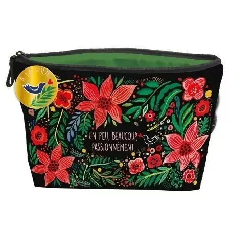 Trousse de voyage Cartedart, poinsettias