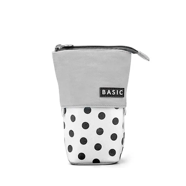 Trousse Rétractable Pois Noire : Jolie et Pratique - Shine Boutique