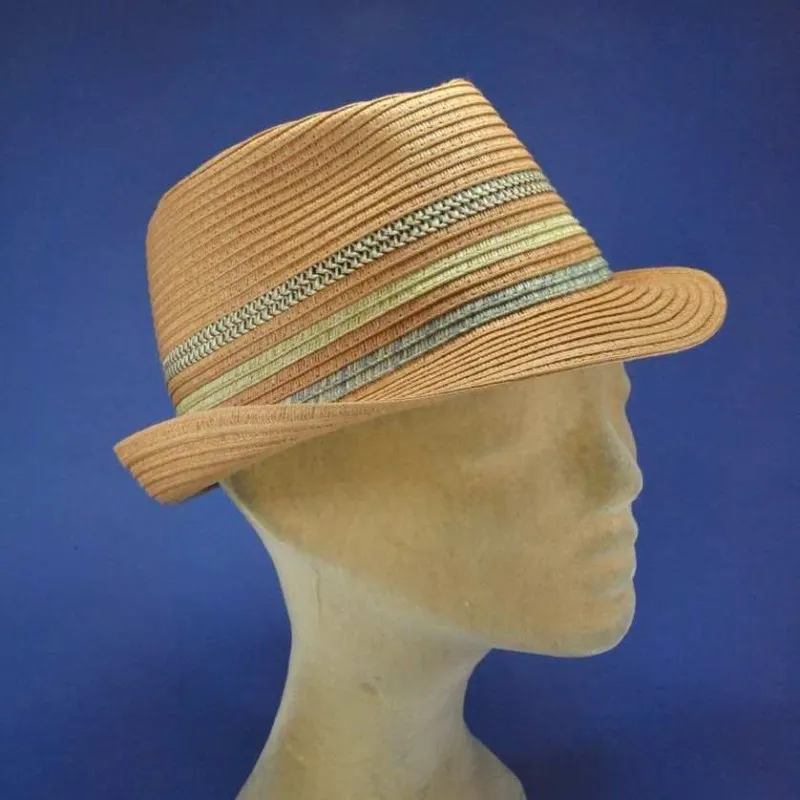 Vente chapeaux forme trilby - Chapeaux de paille hommes trilby