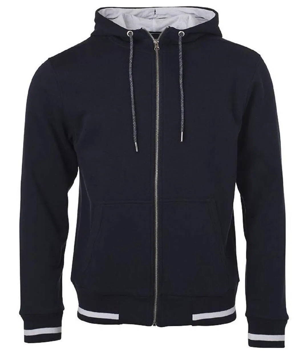 Veste sweat zippée à capuche - Homme - JN776 - bleu marine