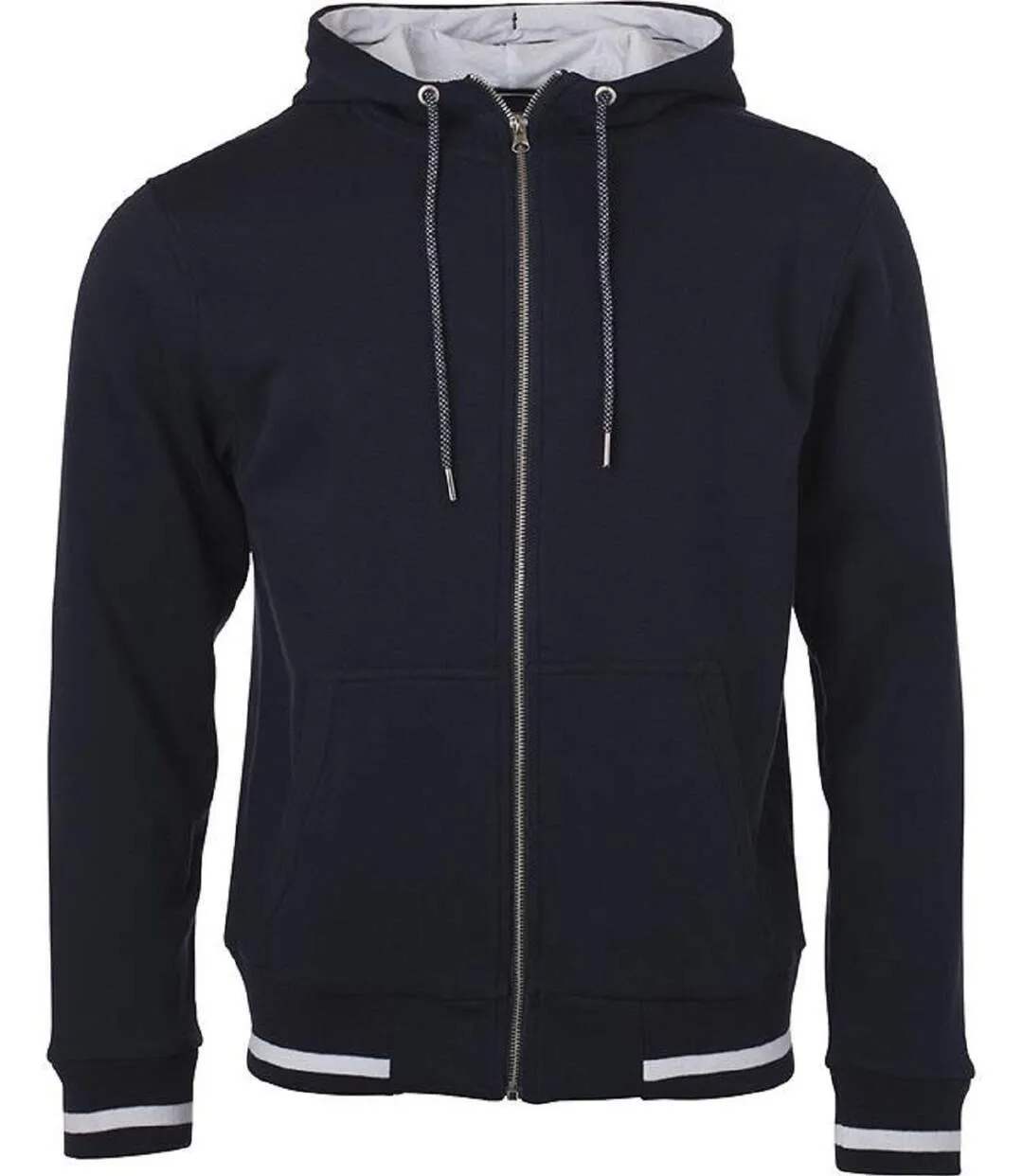 Veste sweat zippée à capuche - Homme - JN776 - bleu marine