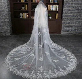 Voile allongé et élargi 3 mètres de long voile de queue accessoires de mariage de mariée en gros