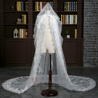 Voile allongé et élargi 3 mètres de long voile de queue accessoires de mariage de mariée en gros